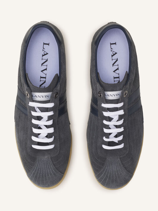 SNEAKER GLEN 2.0 AUS LEDER Lanvin SNEAKER GLEN 2.0 AUS LEDER Grau/Marineblau FUSKZL01ANAPA26