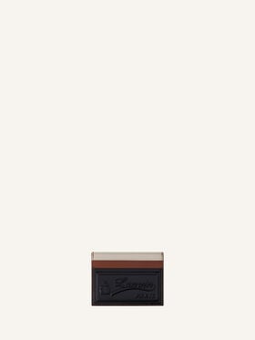 Lanvin PORTE-CARTES TRICOLORE EN CUIR Noir/Multicolore LWSLSLCHSMLEP26