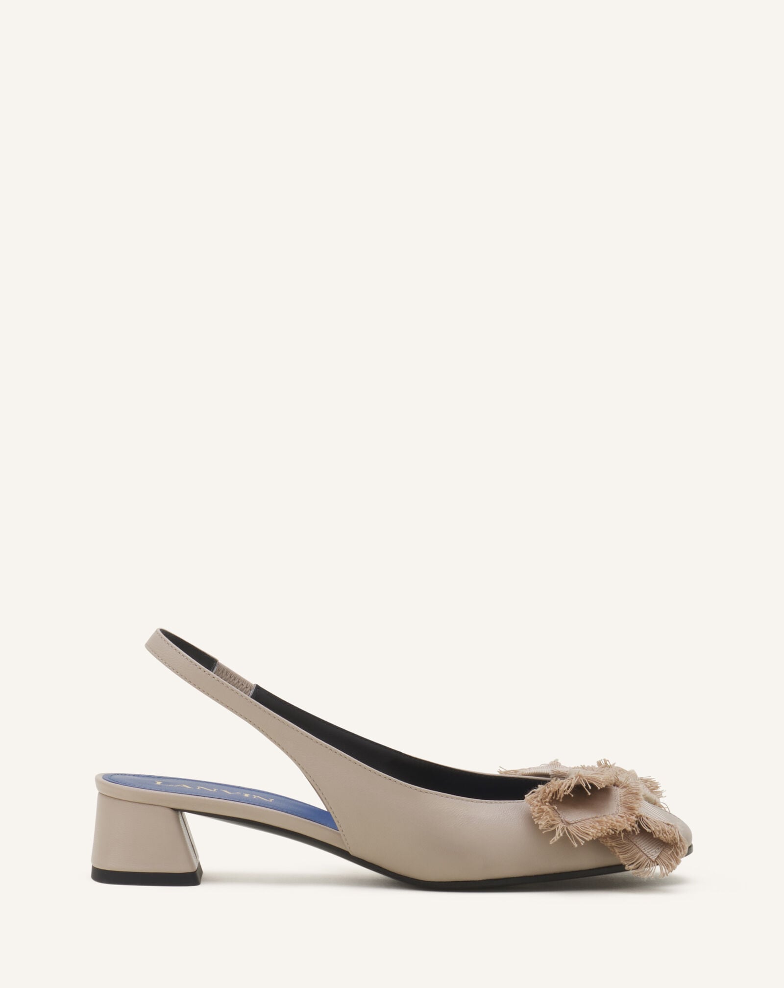 Lanvin SLINGBACK À TALONS BALLERINE EN CUIR Sable FWPUMP1DNAPAA26