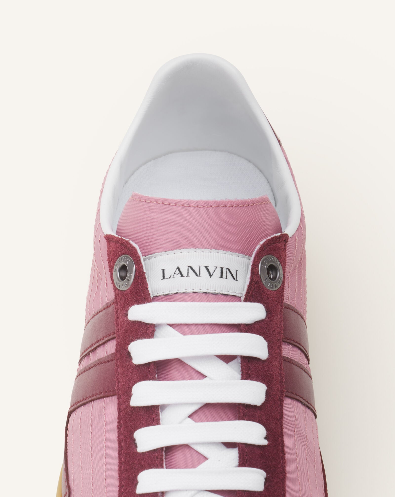 Lanvin SNEAKERS GLEN 2.0 EN NYLON Rose/Bordeaux FUSKZL01NYSQA26