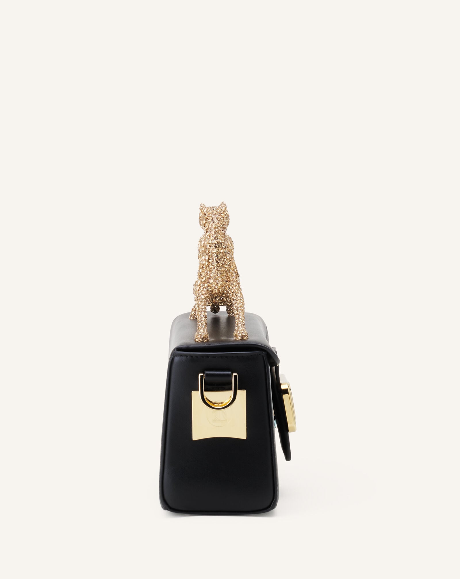 TASCHE NANO PENCIL CAT AUS LEDER MIT STRASS Lanvin TASCHE NANO PENCIL CAT AUS LEDER MIT STRASS Schwarz LWBGBRS3TPSSH23