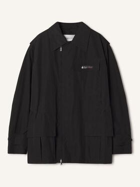 Lanvin PARKA COURTE EN COTON TECHNIQUE Noir RMCO00316410A26