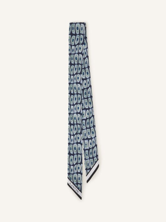 TWILLY AUS SEIDE MIT MURANO-PRINT UND SCHMUCKVERSCHLUSS Lanvin TWILLY AUS SEIDE MIT MURANO-PRINT UND SCHMUCKVERSCHLUSS Schwarz AWSAPFO11SMUA26