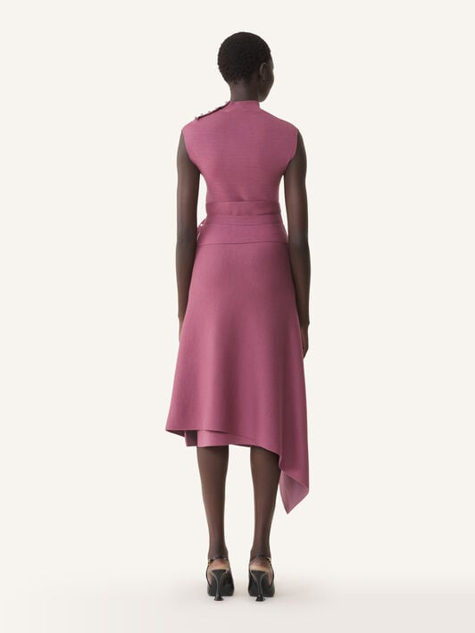 HIGH-NECK DRAPED DRESS Lanvin HIGH-NECK DRAPED DRESS Autumn Pink RWDR0003K118A26
