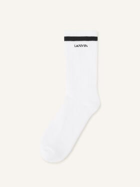 LANVIN SOCKS IN COTTON Lanvin LANVIN SOCKS IN COTTON White AMSABSK21CUNA26