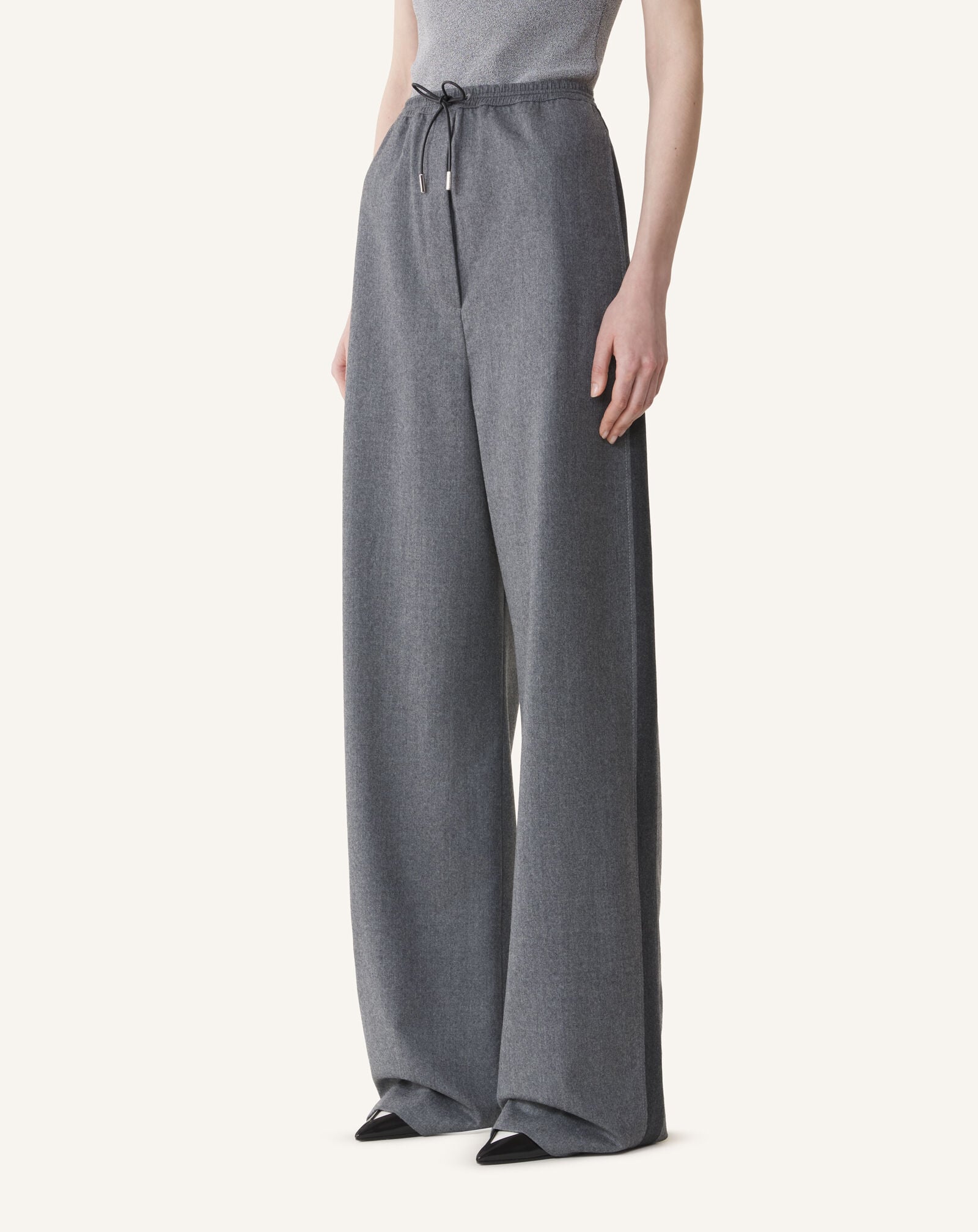 LOOSE FIT TROUSERS Lanvin LOOSE FIT TROUSERS Heather Grey RWTR00156383A26