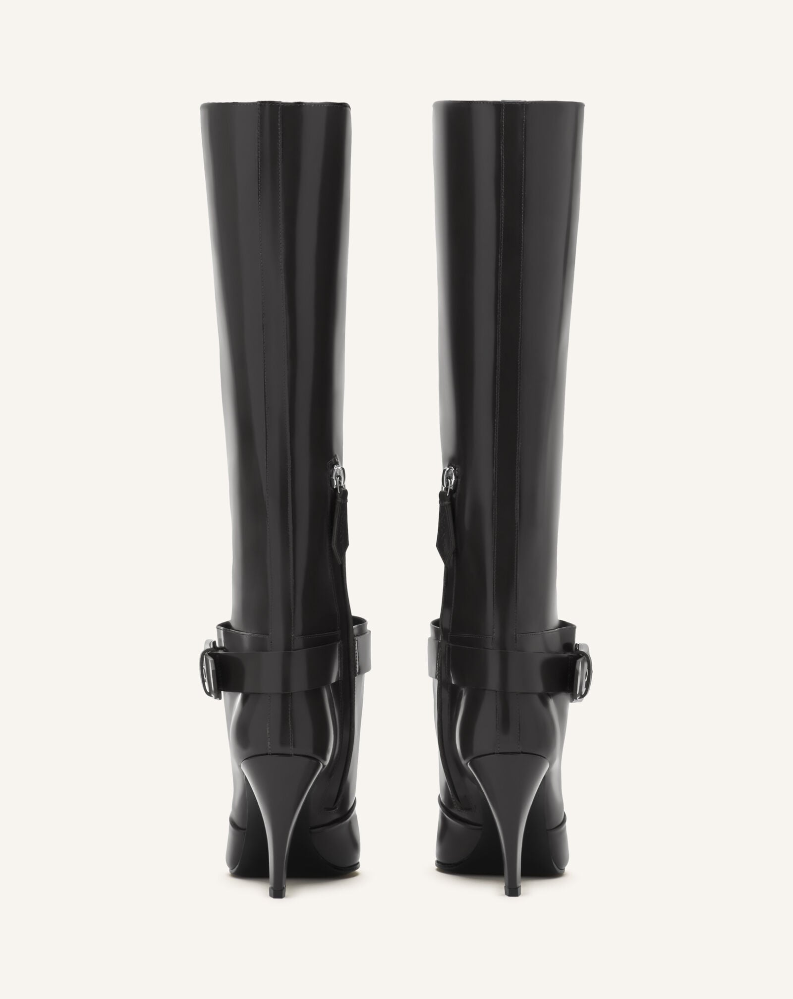 Lanvin KNEE BOOT POINTED TOE HIGH HEEL 90MM Black FWBOMF07SPAZH26
