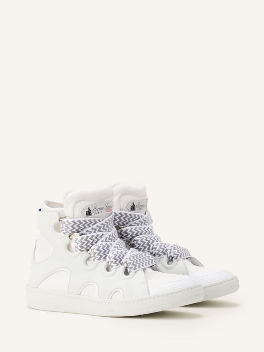 HIGH-TOP-SNEAKER CURB AUS STRICK Lanvin HIGH-TOP-SNEAKER CURB AUS STRICK Weiß FUSKDK0KKNNAA26