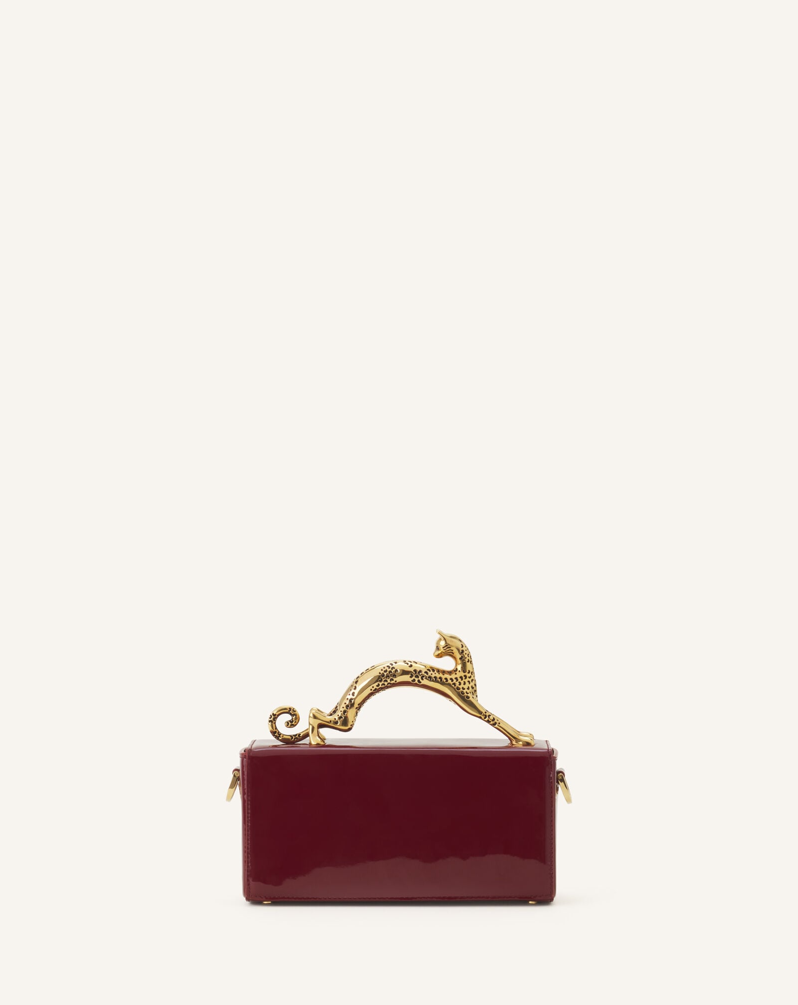 BOLSO NANO PENCIL CAT DE CHAROL Lanvin BOLSO NANO PENCIL CAT DE CHAROL Granate LWBGBR04GLCAA26