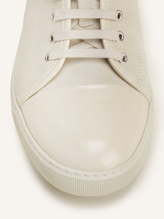 SNEAKERS DBB1 EN SUEDE ET CUIR VERNIS Lanvin SNEAKERS DBB1 EN SUEDE ET CUIR VERNIS Beige Clair FMSKDBB1VBALP15