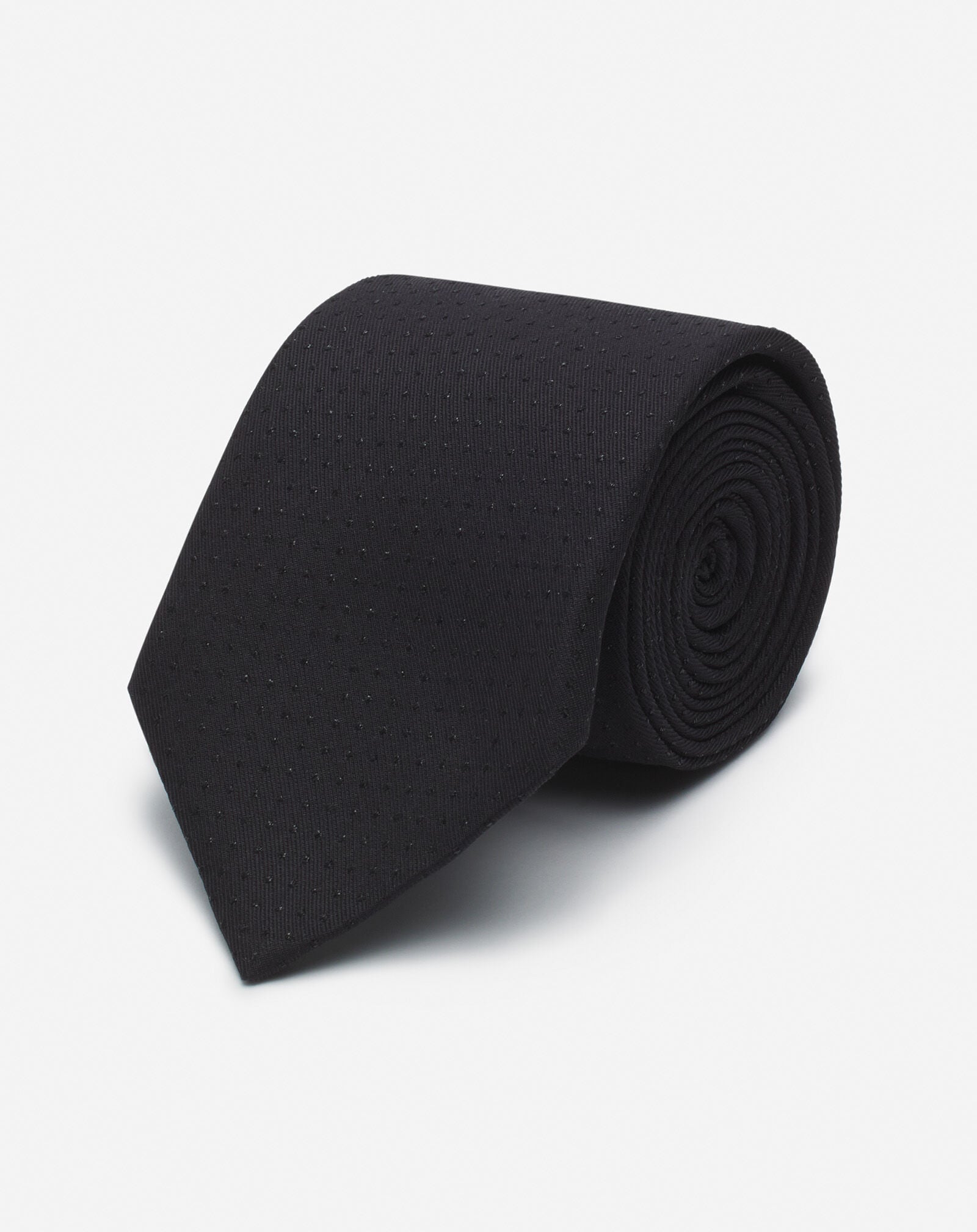 Lanvin CRAVATE LANVIN EN SATIN SCINTILLANT Noir AMSALV0ESPARA24