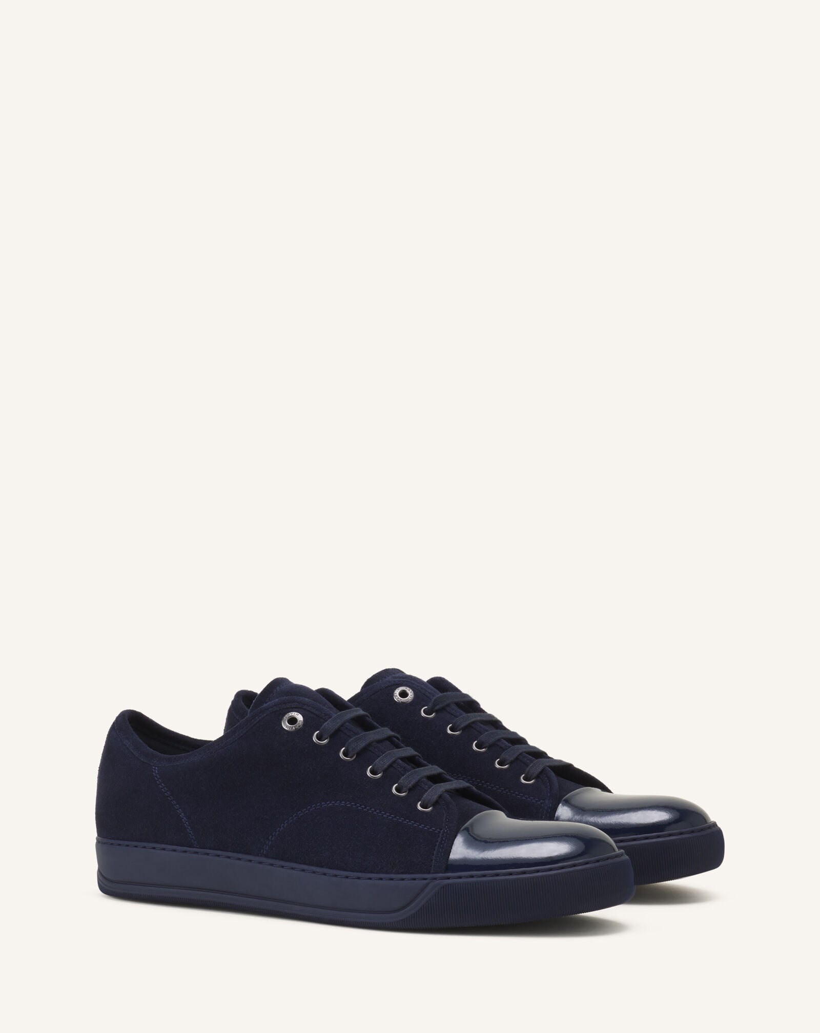 SNEAKERS DBB1 EN CUIR VERNI ET DAIM Lanvin SNEAKERS DBB1 EN CUIR VERNI ET DAIM Bleu marine FMSKDBB1VBALP15