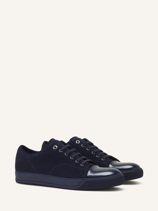 SNEAKERS DBB1 EN CUIR VERNI ET DAIM Lanvin SNEAKERS DBB1 EN CUIR VERNI ET DAIM Bleu marine FMSKDBB1VBALP15