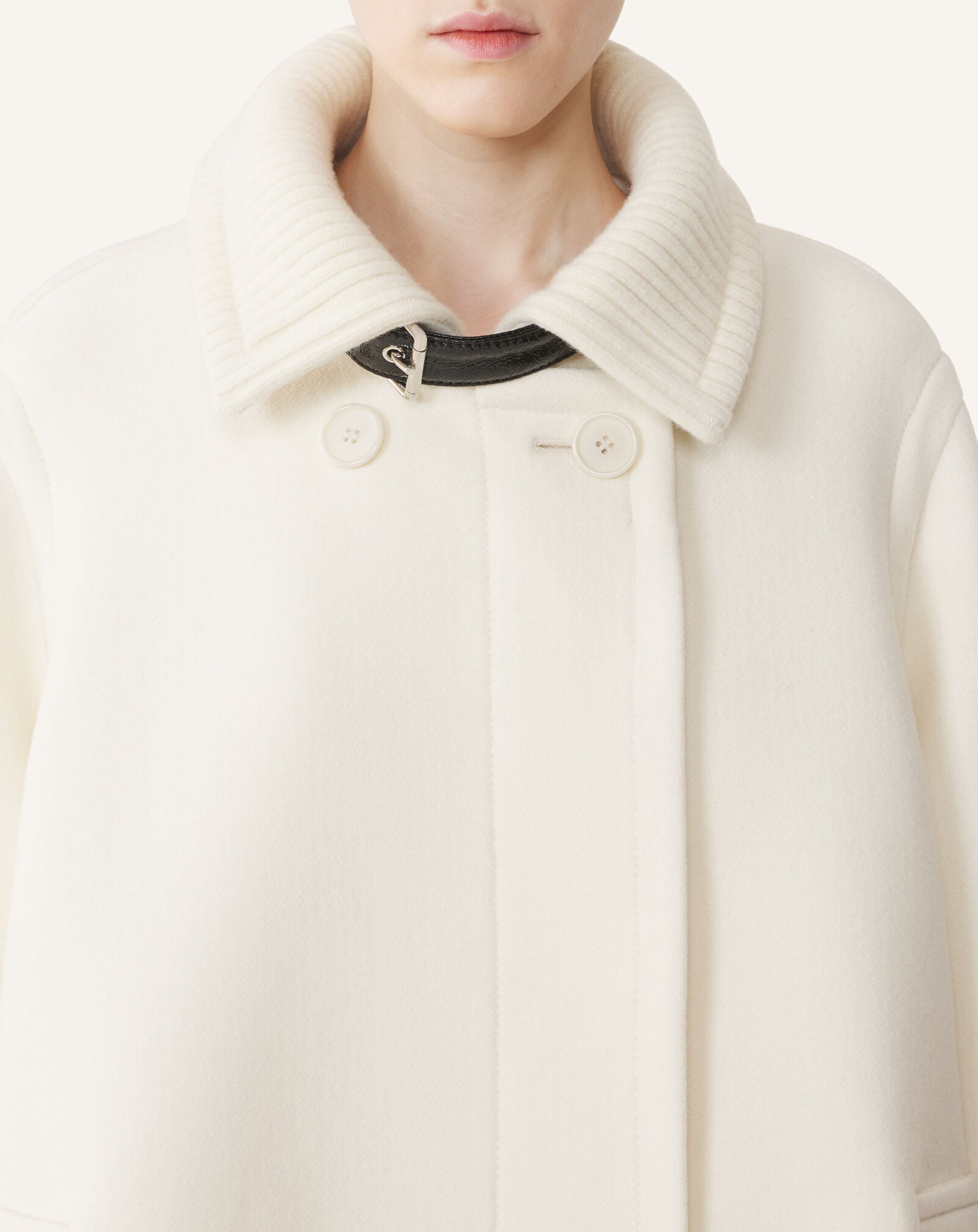 HIGH-NECK SHORT COAT Lanvin HIGH-NECK SHORT COAT Off White RWCO00224724A26