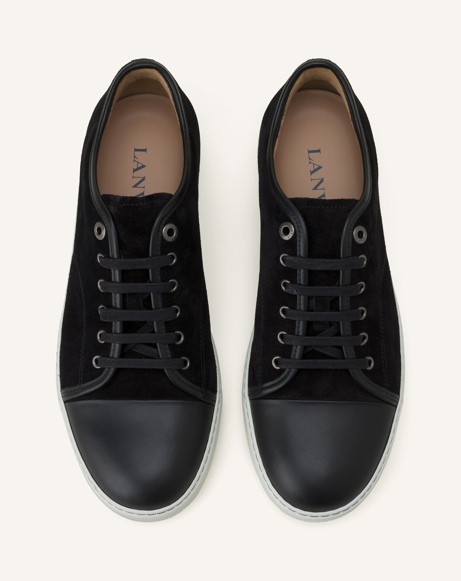 SNEAKER DBB1 AUS LEDER UND WILDLEDER Lanvin SNEAKER DBB1 AUS LEDER UND WILDLEDER Schwarz FMSKDBB1ANAPP15