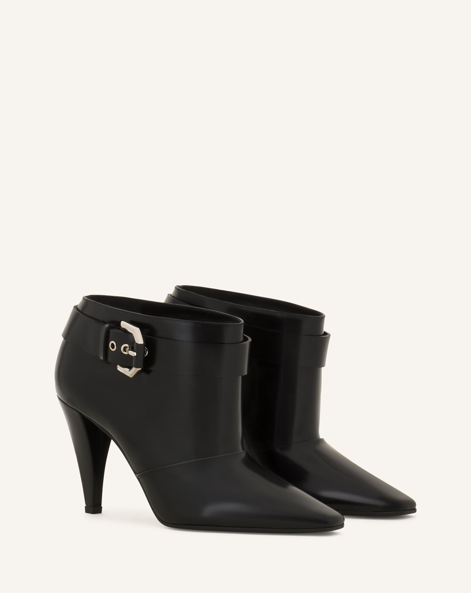 BOOTIE SPAZZO WITH BUCKLE HIGH HEEL Lanvin BOOTIE SPAZZO WITH BUCKLE HIGH HEEL Black FWBOMI05SPAZH26