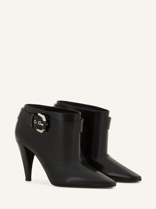 BOOTIE SPAZZO WITH BUCKLE HIGH HEEL Lanvin BOOTIE SPAZZO WITH BUCKLE HIGH HEEL Black FWBOMI05SPAZH26