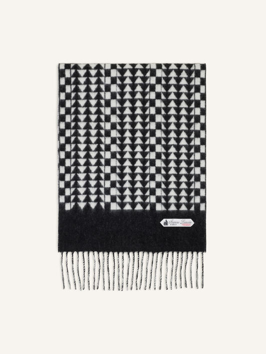 SCIARPA ARTDECO IN CASHMERE Lanvin SCIARPA ARTDECO IN CASHMERE Nero/Bianco AWSAPSC32WLOA26