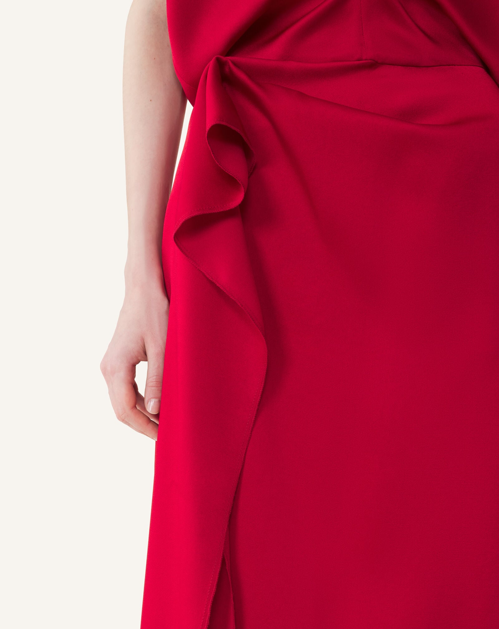 SLEEVELESS DRAPED DRESS Lanvin SLEEVELESS DRAPED DRESS Ruby RWDR00086390A26