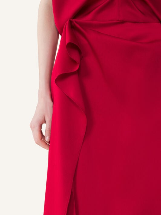 SLEEVELESS DRAPED DRESS Lanvin SLEEVELESS DRAPED DRESS Ruby RWDR00086390A26