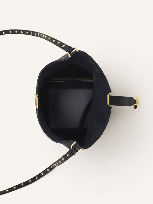 BORSA SECCHIELLO NANO CATCH BY LANVIN IN PELLE Lanvin BORSA SECCHIELLO NANO CATCH BY LANVIN IN PELLE Nero LWBGLQPMGRCAH25