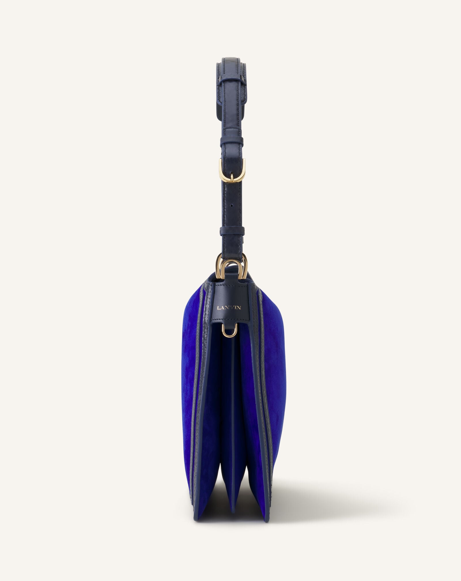 BORSA COMPAGNON IN CAMOSCIO Lanvin BORSA COMPAGNON IN CAMOSCIO Blu Elettrico/Blu Scuro LWBGLRMMNUAYP26