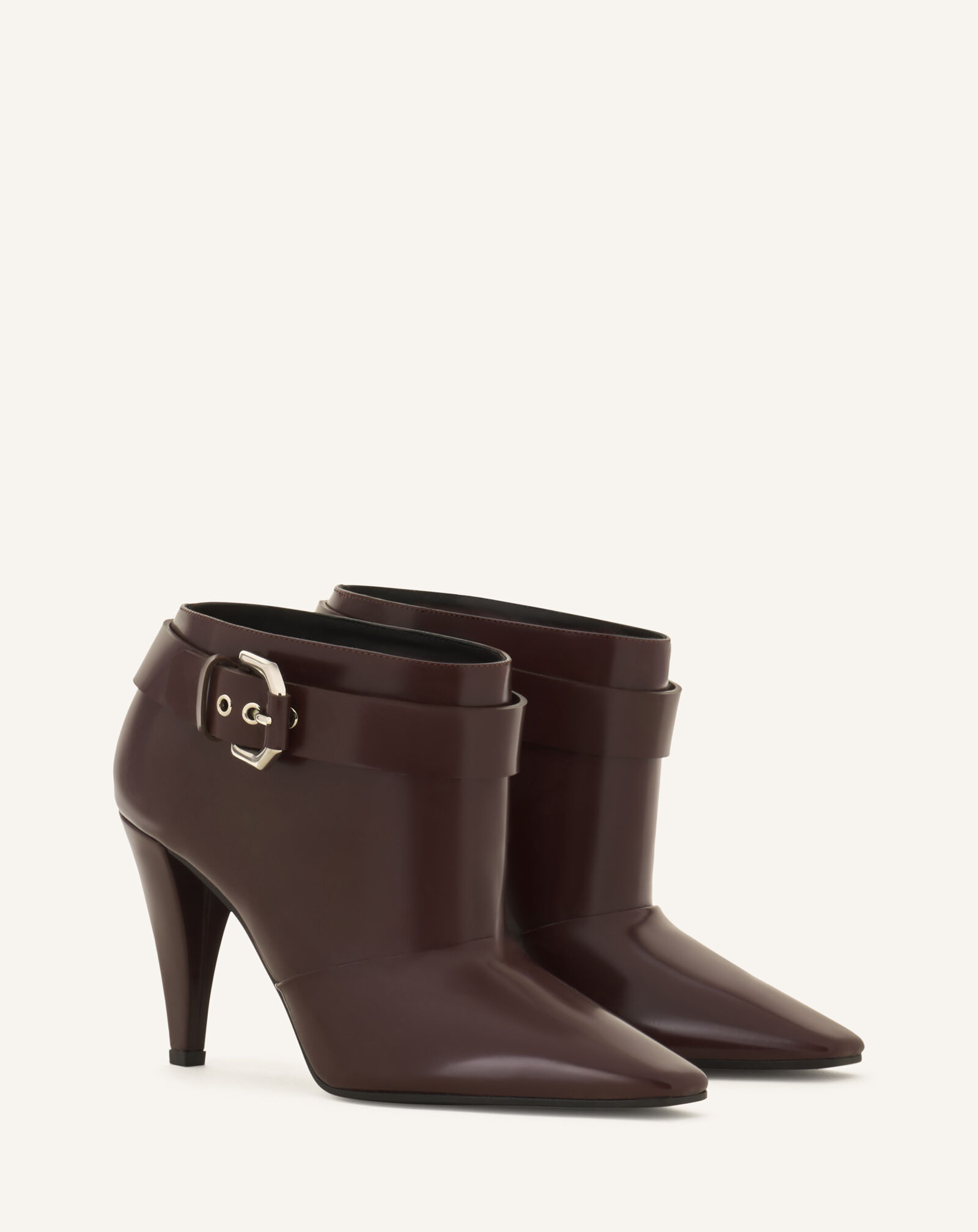 BOOTIE SPAZZO WITH BUCKLE HIGH HEEL Lanvin BOOTIE SPAZZO WITH BUCKLE HIGH HEEL Brown FWBOMI05SPAZH26