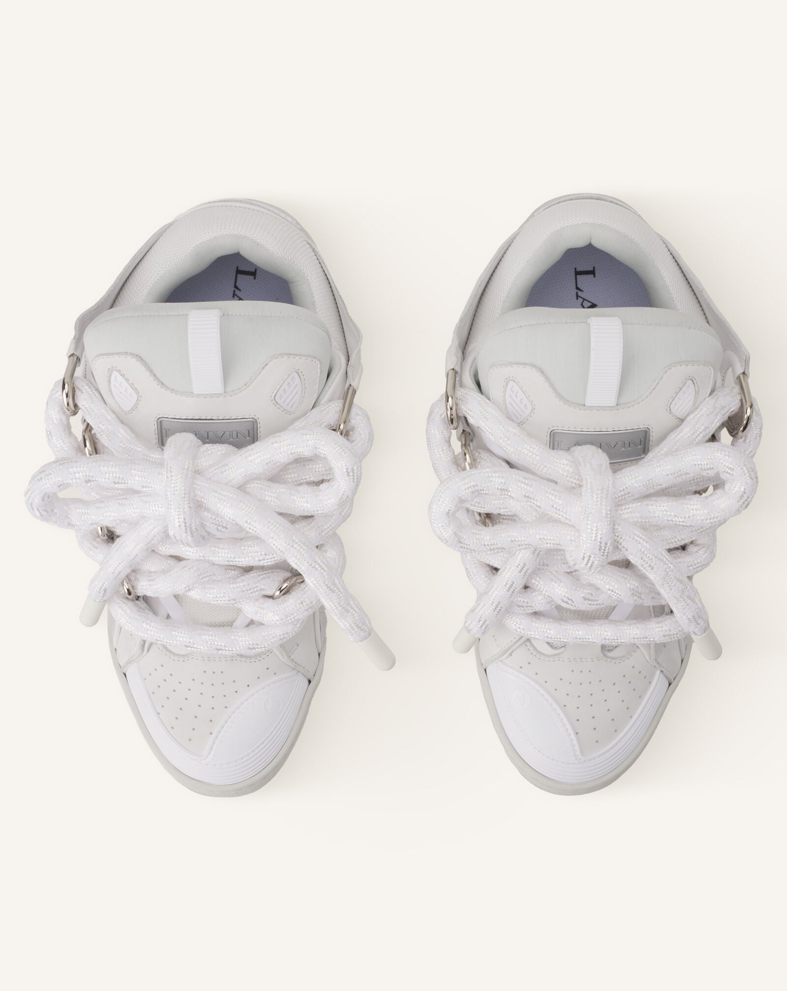 SNEAKERS CURB EFFET SERPENT EN CUIR Lanvin SNEAKERS CURB EFFET SERPENT EN CUIR Blanc FUSKDK12ECSKA26