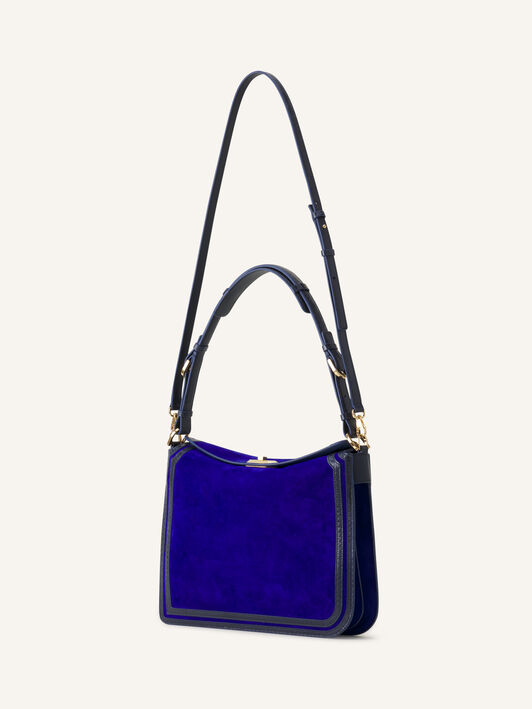 BORSA COMPAGNON IN CAMOSCIO Lanvin BORSA COMPAGNON IN CAMOSCIO Blu Elettrico/Blu Scuro LWBGLRMMNUAYP26