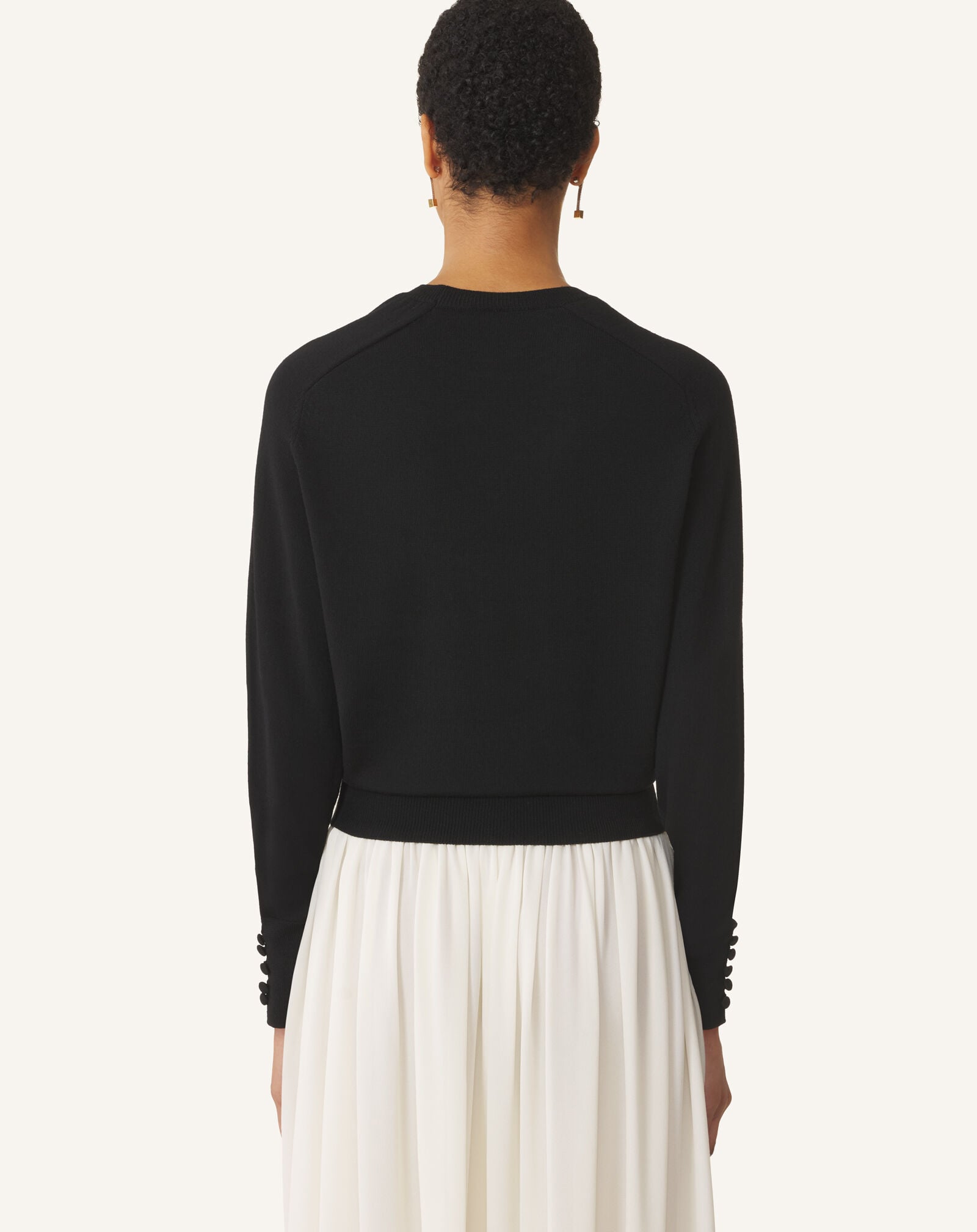 PIERCING DETAIL SHORT JUMPER Lanvin PIERCING DETAIL SHORT JUMPER Black RWPO0064K129H26