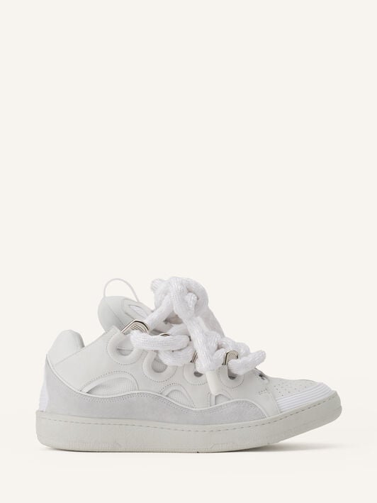 SNEAKERS CURB EFFET SERPENT EN CUIR Lanvin SNEAKERS CURB EFFET SERPENT EN CUIR Blanc FUSKDK12ECSKA26