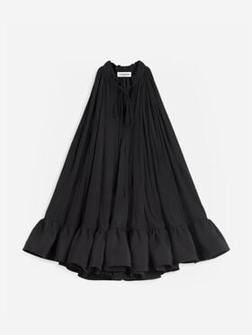 KURZES KLEID MIT RÜSCHEN Lanvin KURZES KLEID MIT RÜSCHEN Schwarz RWDRC0734778A24
