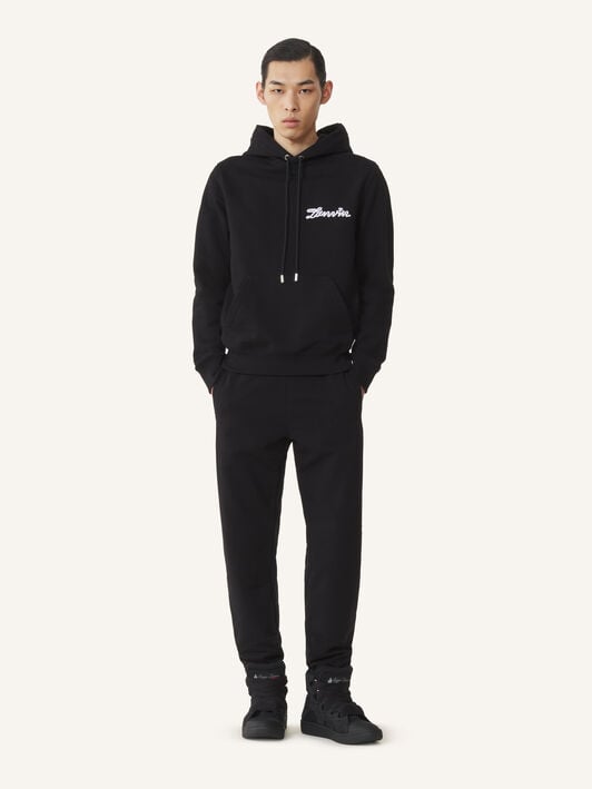PANTALON DE JOGGING RUBAN LANVIN EN COTON Lanvin PANTALON DE JOGGING RUBAN LANVIN EN COTON Noir RMTR0130F009A26
