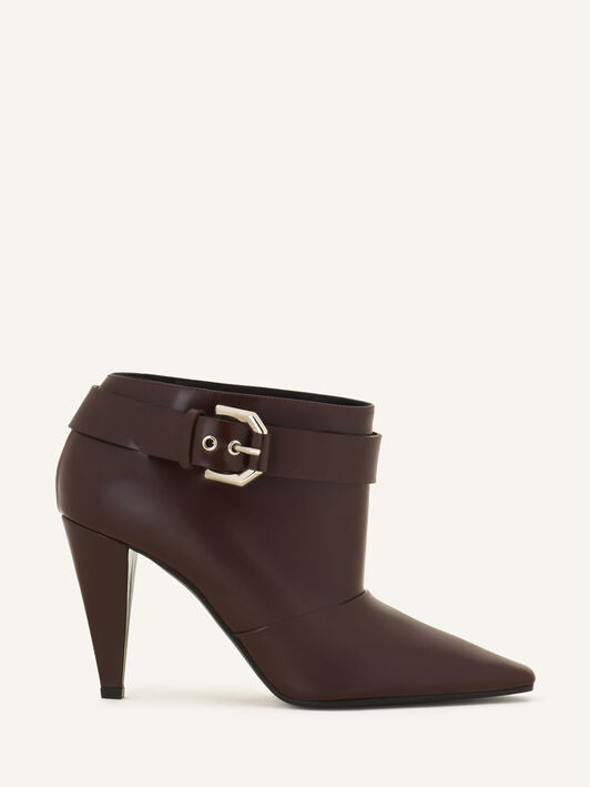 BOOTIE SPAZZO WITH BUCKLE HIGH HEEL Lanvin BOOTIE SPAZZO WITH BUCKLE HIGH HEEL Brown FWBOMI05SPAZH26