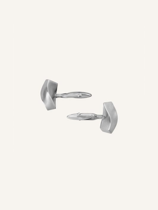 MEN'S CUFFLINKS WAVE IN METAL Lanvin MEN'S CUFFLINKS WAVE IN METAL Silver AMCJSCL1LTWAA26