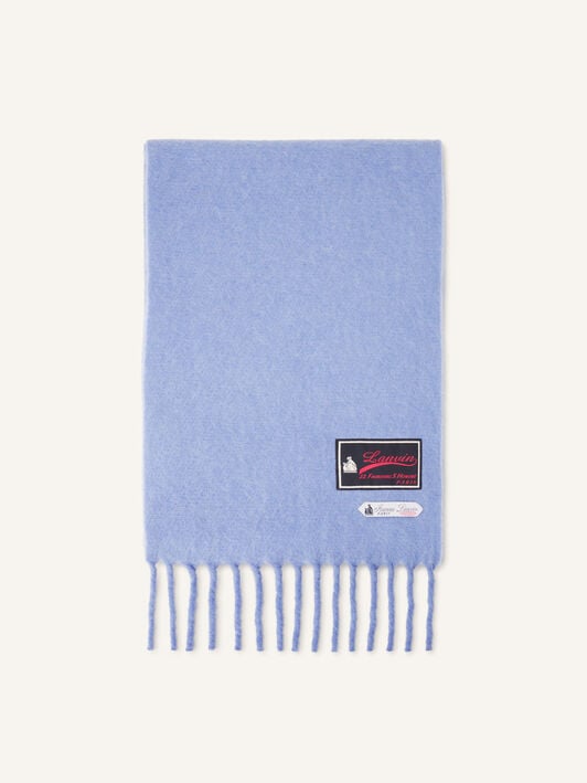 ÉCHARPE À FRANGES EN LAINE AVEC ÉTIQUETTE 22 FAUBOURG Lanvin ÉCHARPE À FRANGES EN LAINE AVEC ÉTIQUETTE 22 FAUBOURG Bleu Clair AWSAPSC5WSETA26