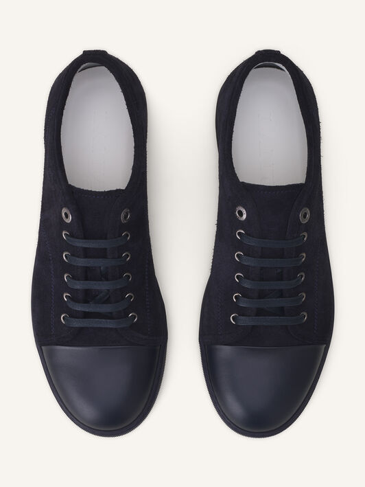SNEAKER DBB1 AUS LEDER UND WILDLEDER Lanvin SNEAKER DBB1 AUS LEDER UND WILDLEDER Schwarz Marineblau FMSKDBB1ANAPP15