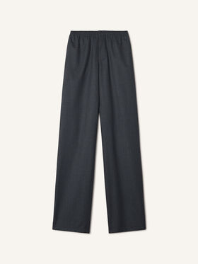 Lanvin PANTALON FLUIDE EN FLANELLE DE LAINE Charbon RMTR00286383A26