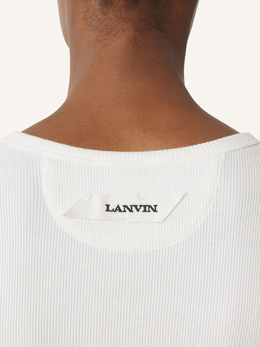 GERIPPTES TANKTOP MOTHER AND CHILD Lanvin GERIPPTES TANKTOP MOTHER AND CHILD Weiß RWTO0012J047P26