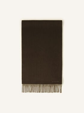 TWO-TONE CASHMERE SCARF Lanvin TWO-TONE CASHMERE SCARF Navy Blue/Brown AMSARSC32WBCH25
