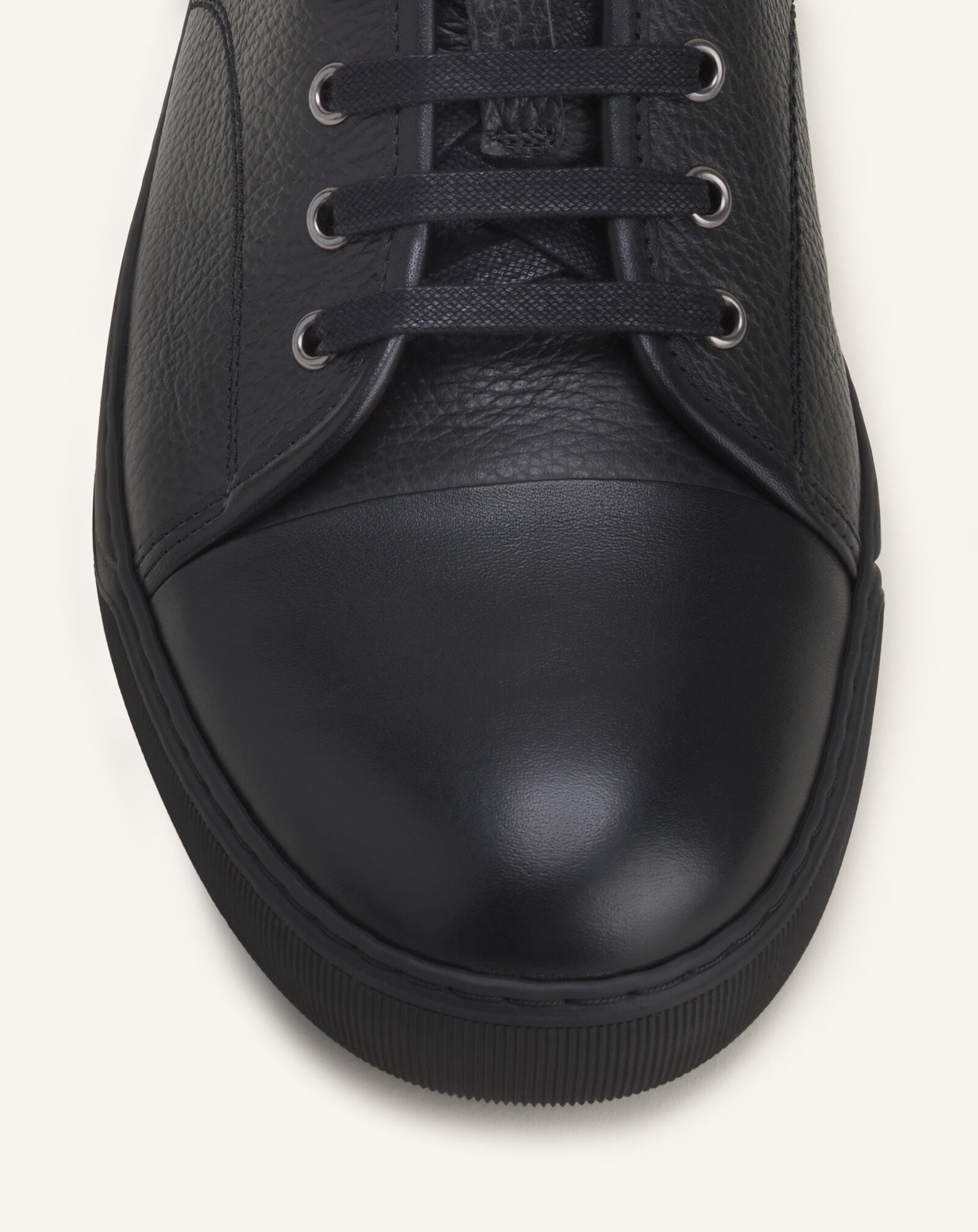 Lanvin SNEAKERS DBB1 EN CUIR NAPPA ET CUIR GRAINÉ Noir FMSKDBB1GNLEA26