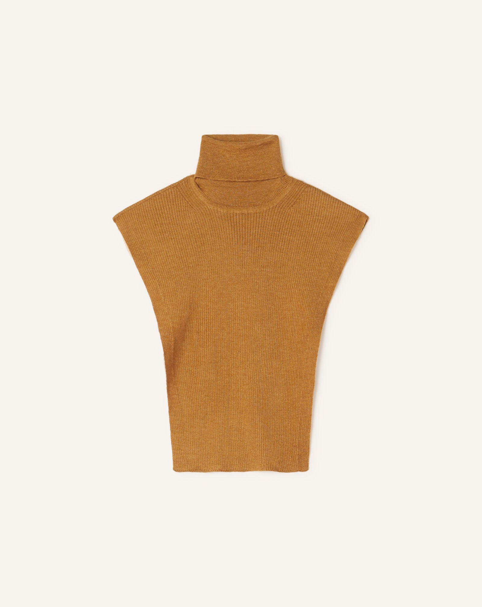 COLLETTO LANVIN SIGNATURE IN CASHMERE Lanvin COLLETTO LANVIN SIGNATURE IN CASHMERE Cammello AMSAVCO43WSIH26