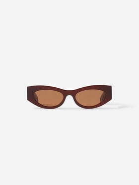 Lanvin SONNENBRILLE MIT LANVIN-LOGO Braun/Kirschrot AWEYLOGO669SA24