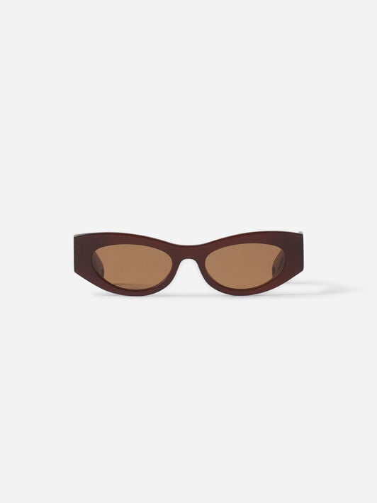 LANVIN LOGO SUNGLASSES Lanvin LANVIN LOGO SUNGLASSES Brown/Cherry AWEYLOGO669SA24