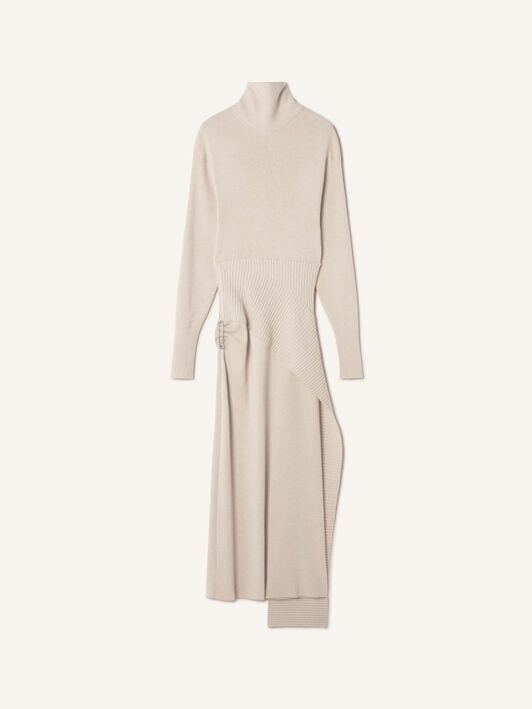 ROBE MI-LONGUE EN LAINE ET CACHEMIRE Lanvin ROBE MI-LONGUE EN LAINE ET CACHEMIRE Lune RWDR0040K065H25
