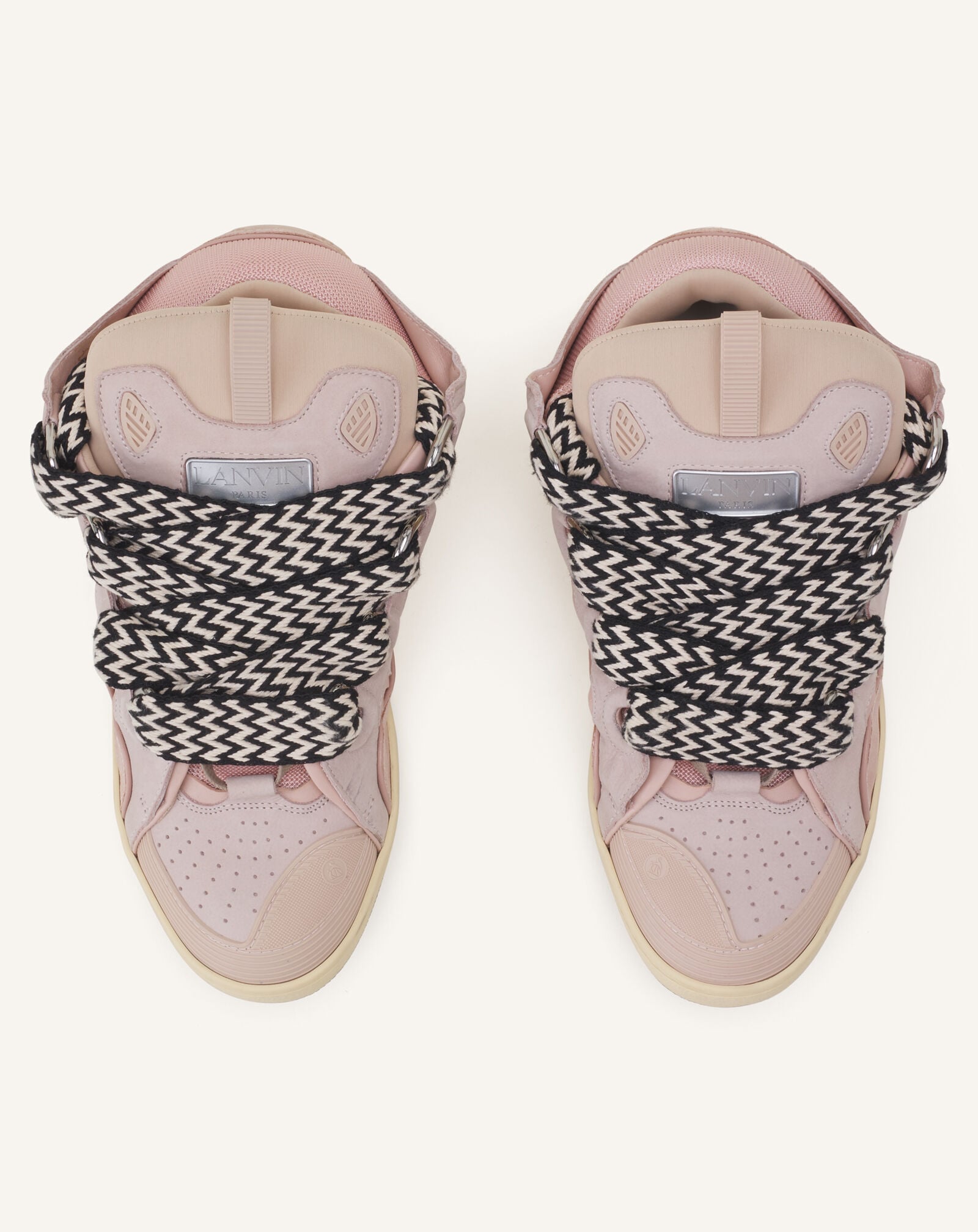 SNEAKERS CURB IN PELLE Lanvin SNEAKERS CURB IN PELLE Rosa Pallido FUSKDK12DRA2P25