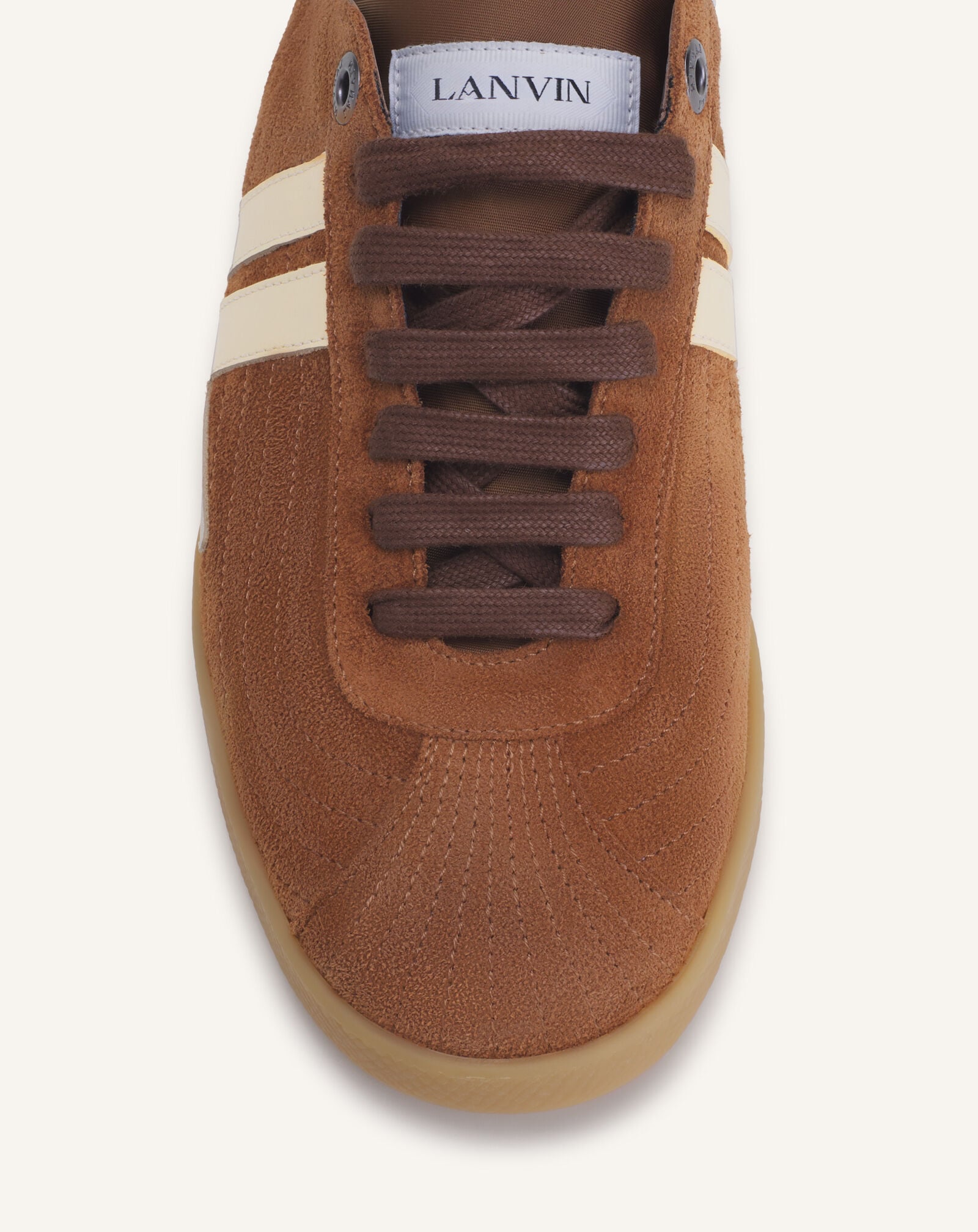 SNEAKERS GLEN 2.0 IN LEATHER Lanvin SNEAKERS GLEN 2.0 IN LEATHER Cognac/Cream FUSKZL01ANAPA26