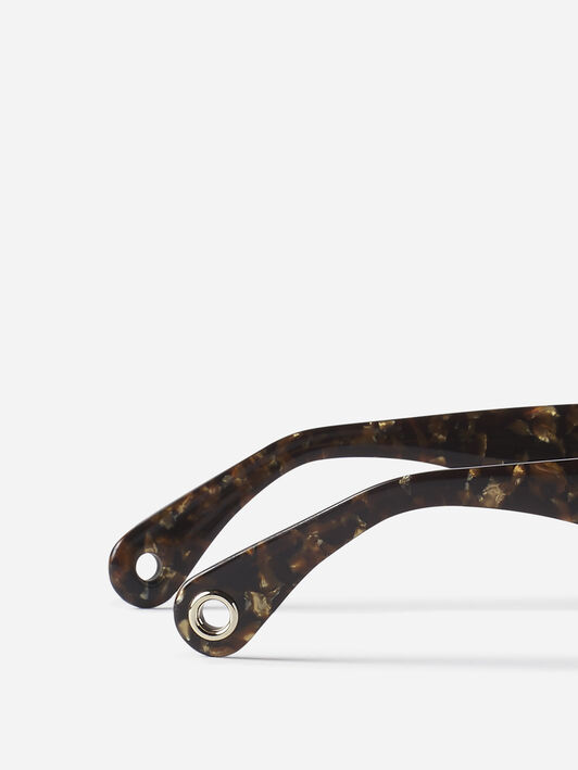Lanvin LUNETTES DE SOLEIL LOGO LANVIN Or/Marron AWEYLOGO669SA24