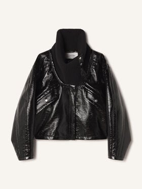 KURZER MANTEL AUS VINYL Lanvin KURZER MANTEL AUS VINYL Schwarz RWCO00236378A26