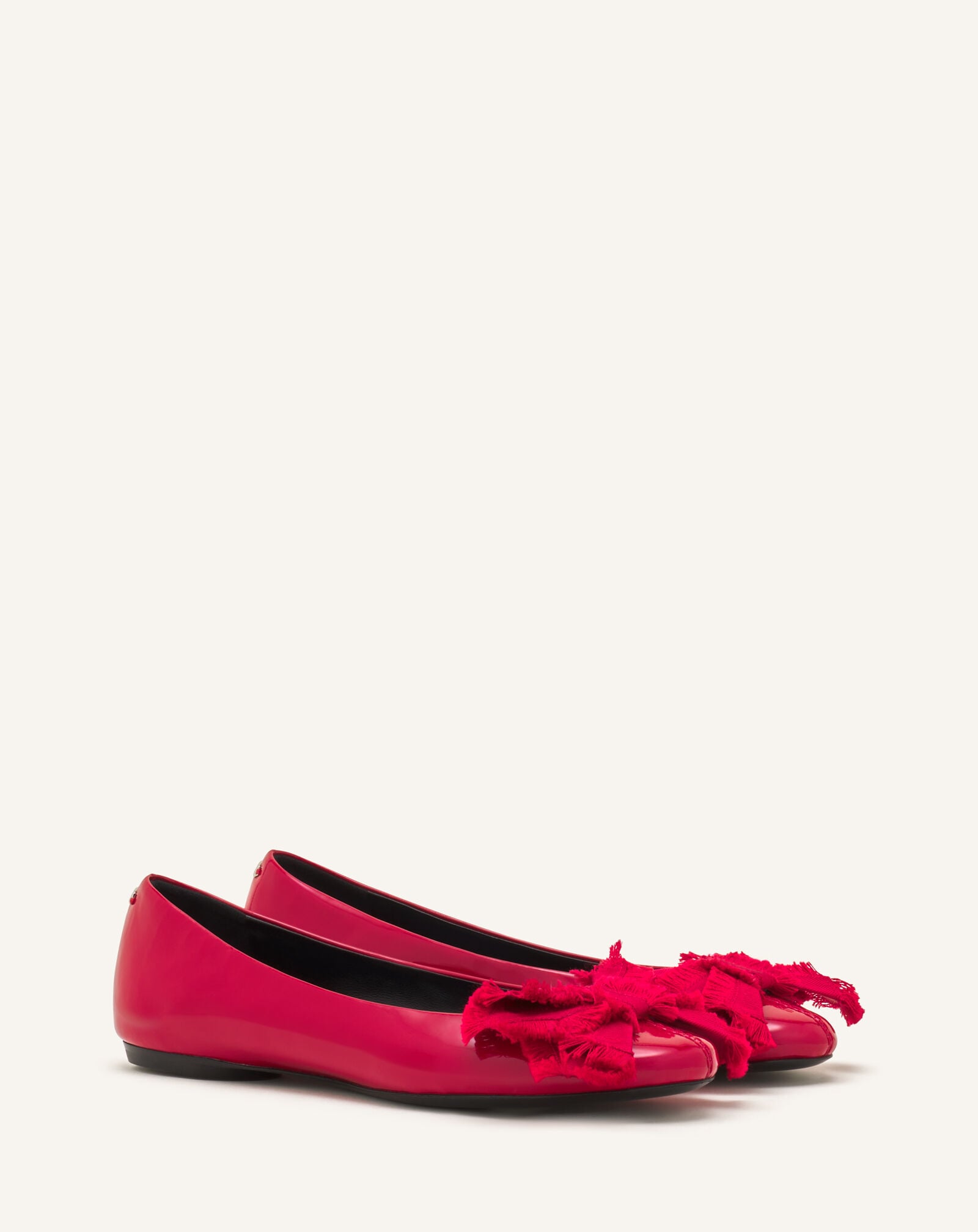 Lanvin LA BALLERINE NOEUD EN VERNIS Rouge FWBAMB0GVEGGH26